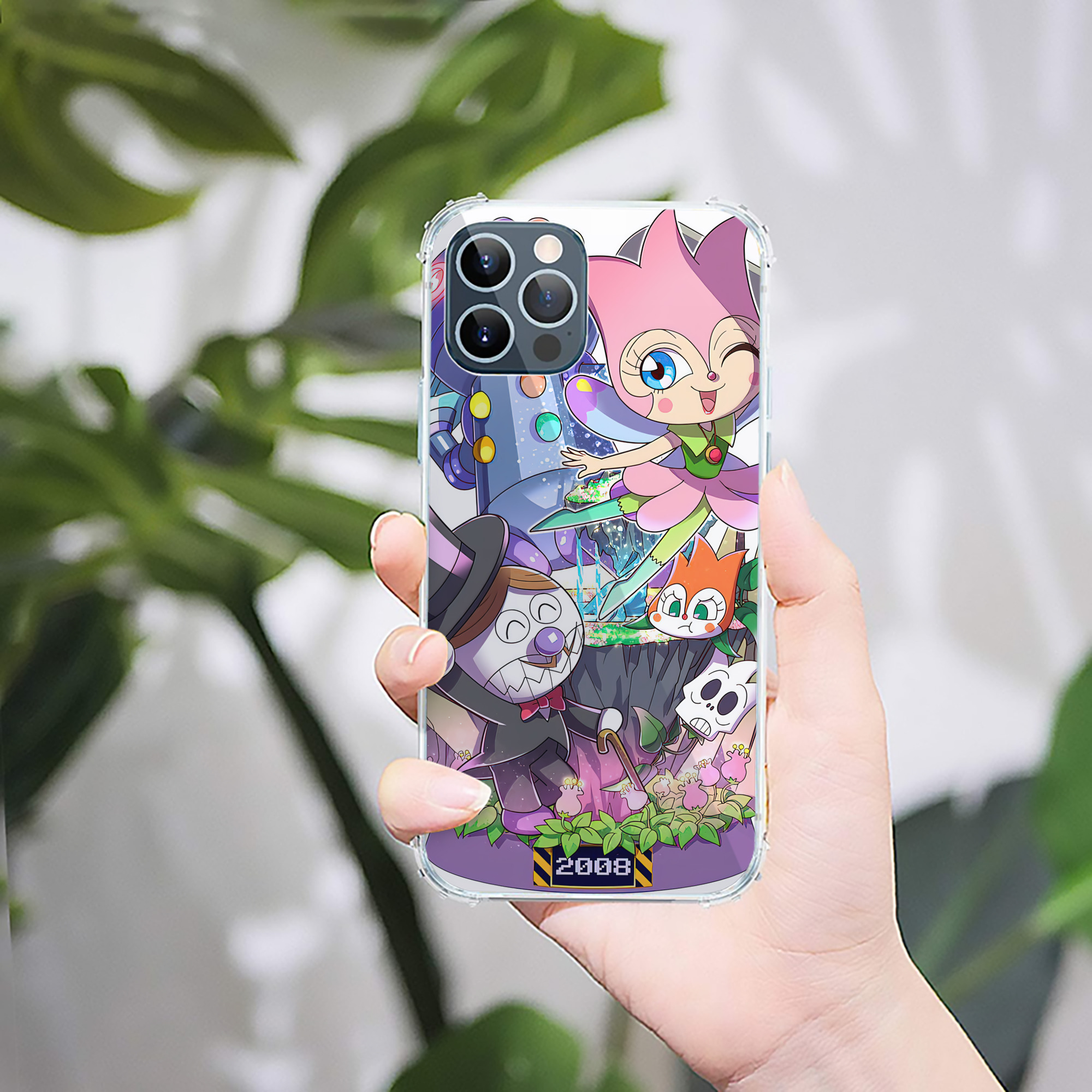 （画像用） アンパンマン Anpanman 【iPhone 12シリーズ対応】透明スマホケース（クリアソフトケース）